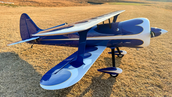 Legacy - 85" Muscle Bipe - Blue/White - 2 CYLINDER