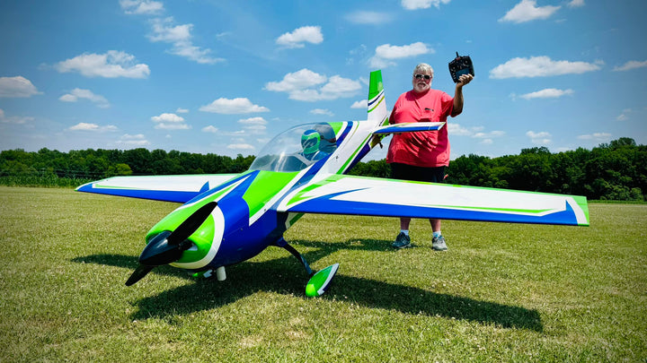 EF - 125" Extra 300 EXP V4 - Green/White/Blue (4 cylinder version)