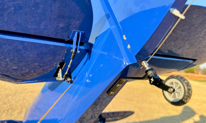 Legacy - 85" Muscle Bipe - Blue/White - 2 CYLINDER