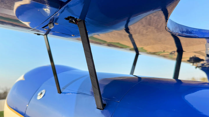 Legacy - 85" Muscle Bipe - Blue/White - 2 CYLINDER