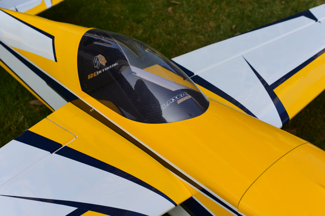 SW - 74" Laser 260 - White/Yellow/Navy (D) - ARF