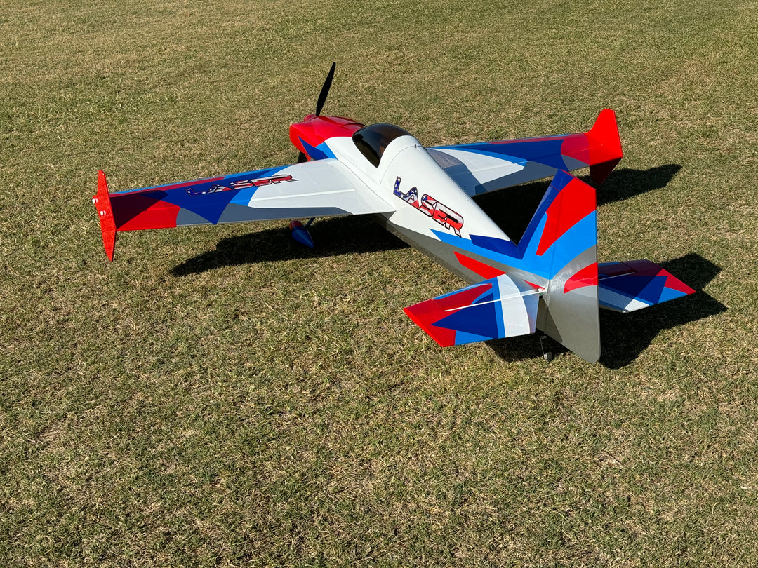 EF - 60" Laser-EXP V3 - White/Red/Blue/Silver - ARF