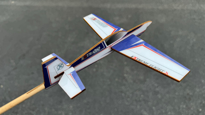 Extreme Flight Stick Plane - Extra 260 Blue