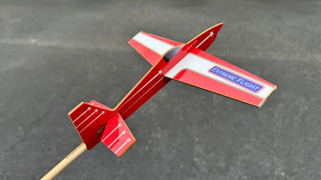 Extreme Flight Stick Plane - Laser Red Scheme