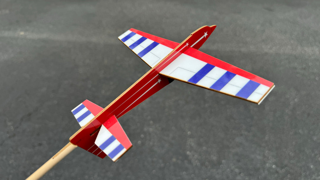 Extreme Flight Stick Plane - Laser Red Scheme