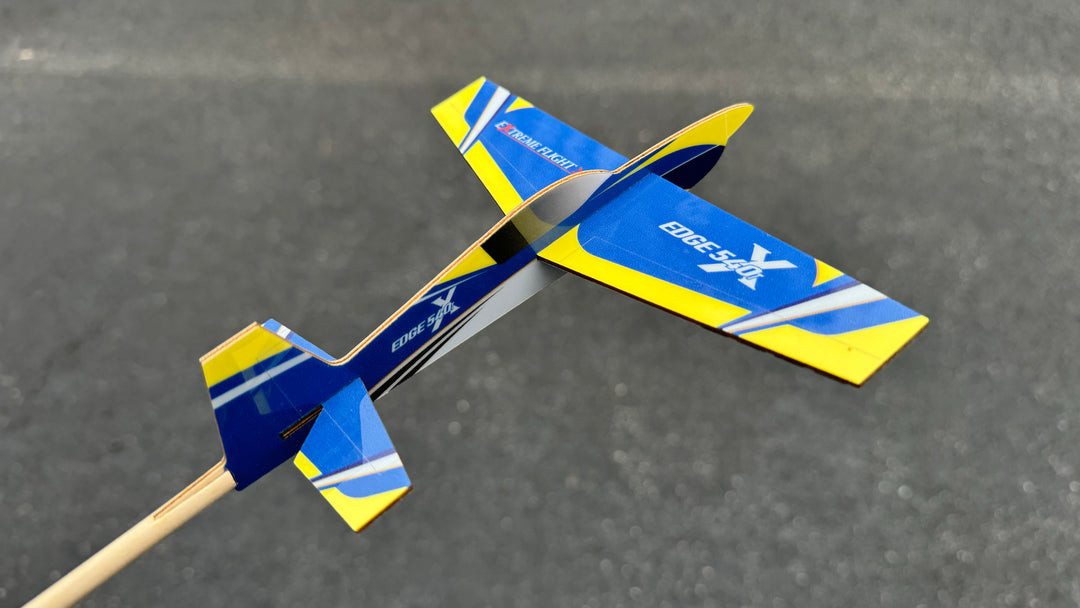 Extreme Flight Stick Plane - Edge Blue/Yellow