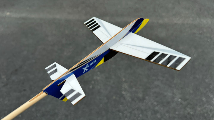 Extreme Flight Stick Plane - Edge Blue/Yellow