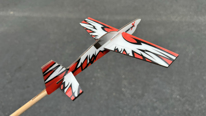 Extreme Flight Stick Plane - Edge Dark Red
