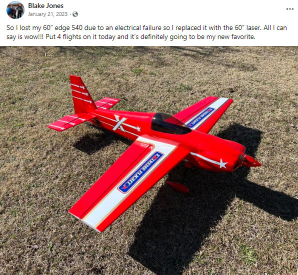 EF - 60"Laser - "Traditional" Red/White/Gold - RxR