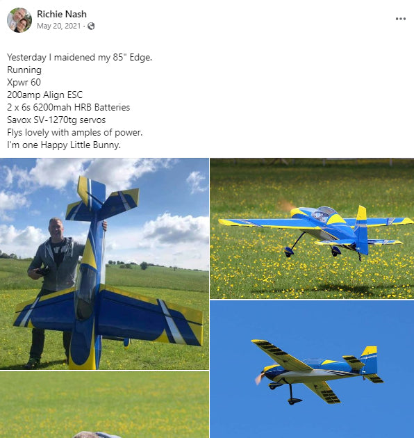 EF - 85" Edge 540T - Blue/Yellow