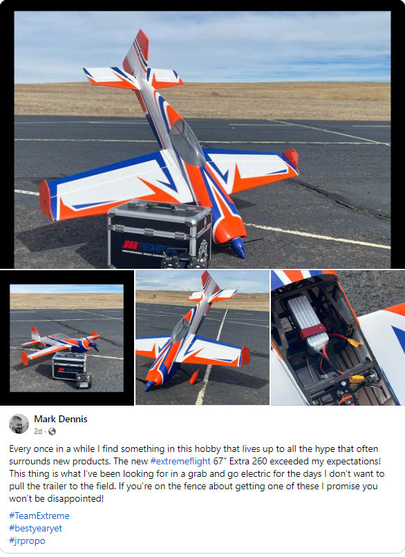 EF - 67" Extra 260 - Orange/Blue - RxR