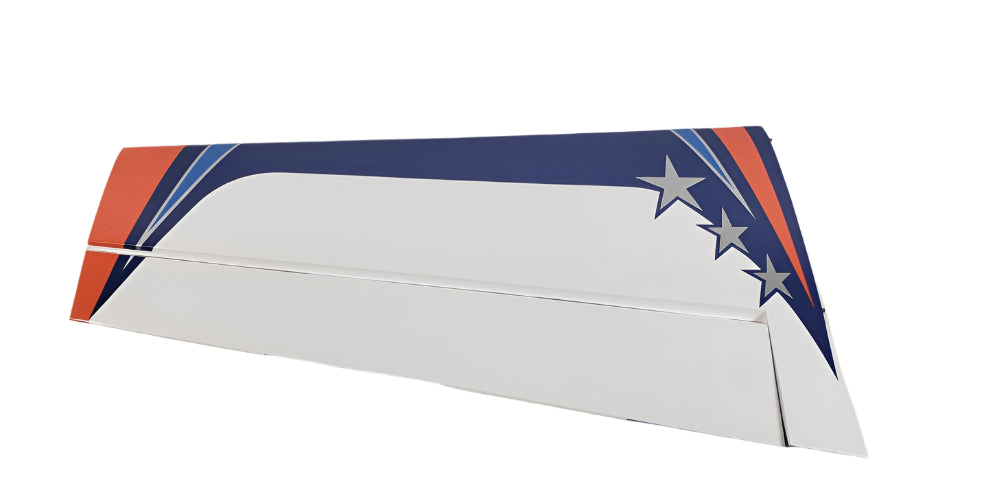 60" Extra 300-EXP V2 Pilot's Left Wing w/control horn- Orange/Blue