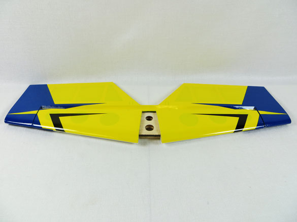 74" Slick 580 EXP Stab/Elevator Set w/ control horns- Yellow/Blue