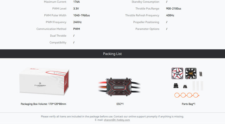 T-Motor/Hobby AM156A HIGH POWER Brushless ESC
