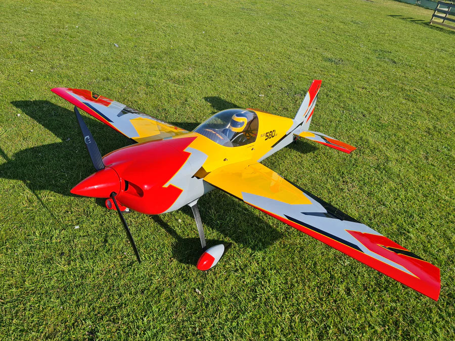 91" Slick 580 Right Wing w/control horns - Cub Yellow/Red/Grey