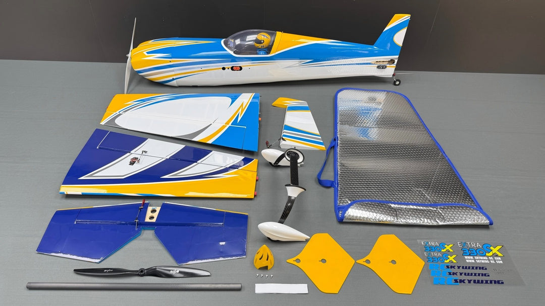 SW - 60" Extra 330SX - White/Blue/Yellow (B) - PNP