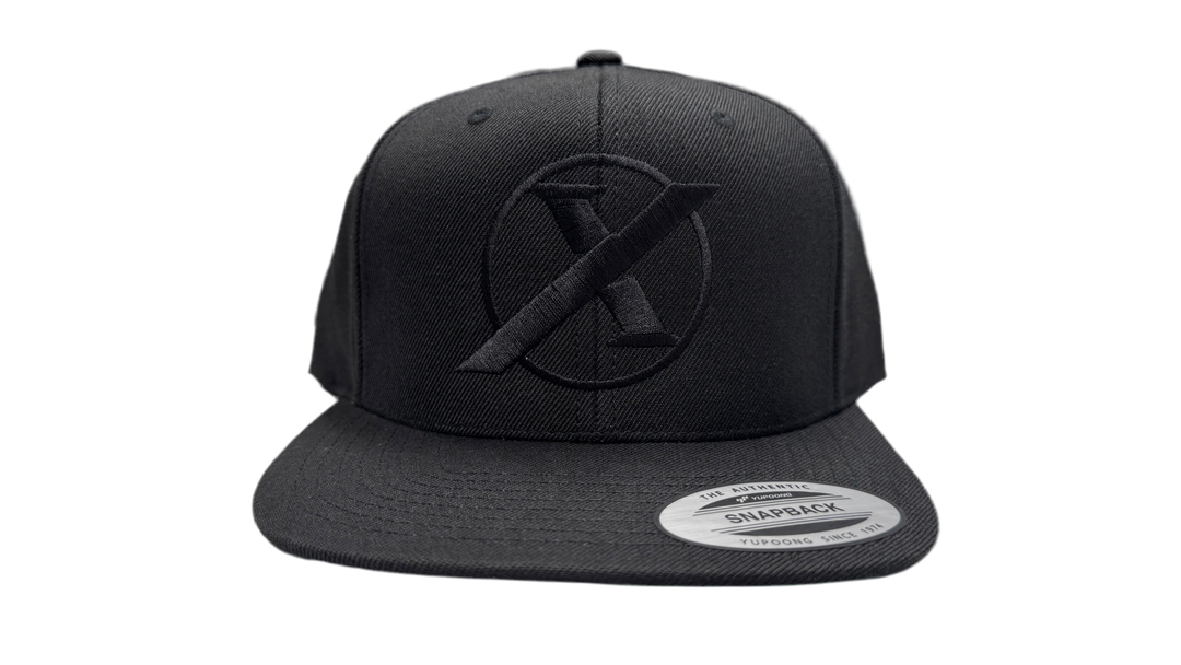 EF - Snapback Hat - Black/Black