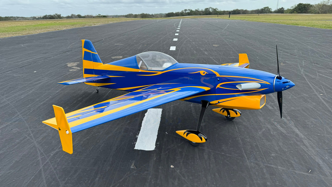 EF - 69" Turbo Raven V2 - Blue/Yellow - ARF