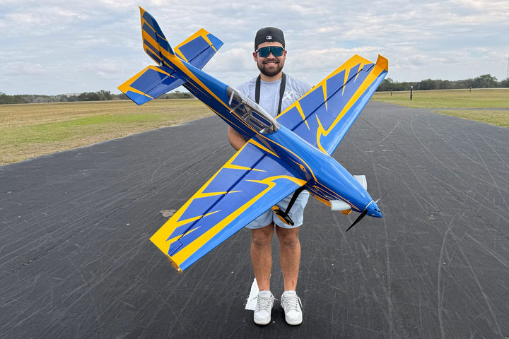 EF - 69" Turbo Raven V2 - Blue/Yellow - ARF