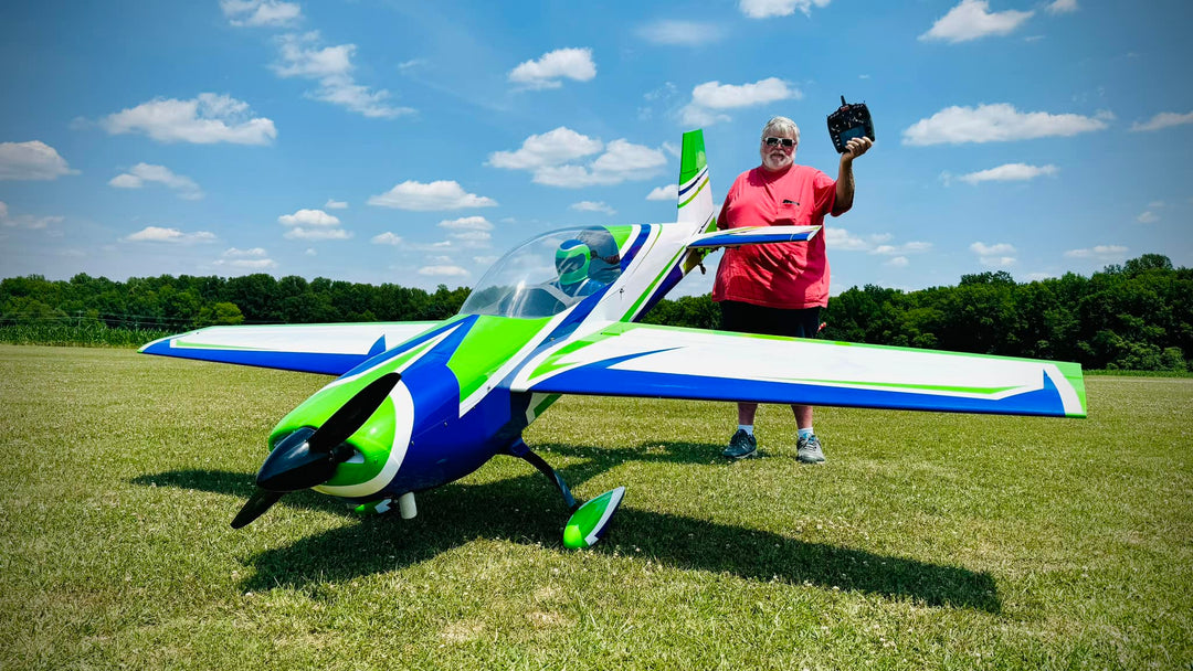 EF - 125" Extra 300 EXP V4 - Green/White/Blue (2 cylinder version)