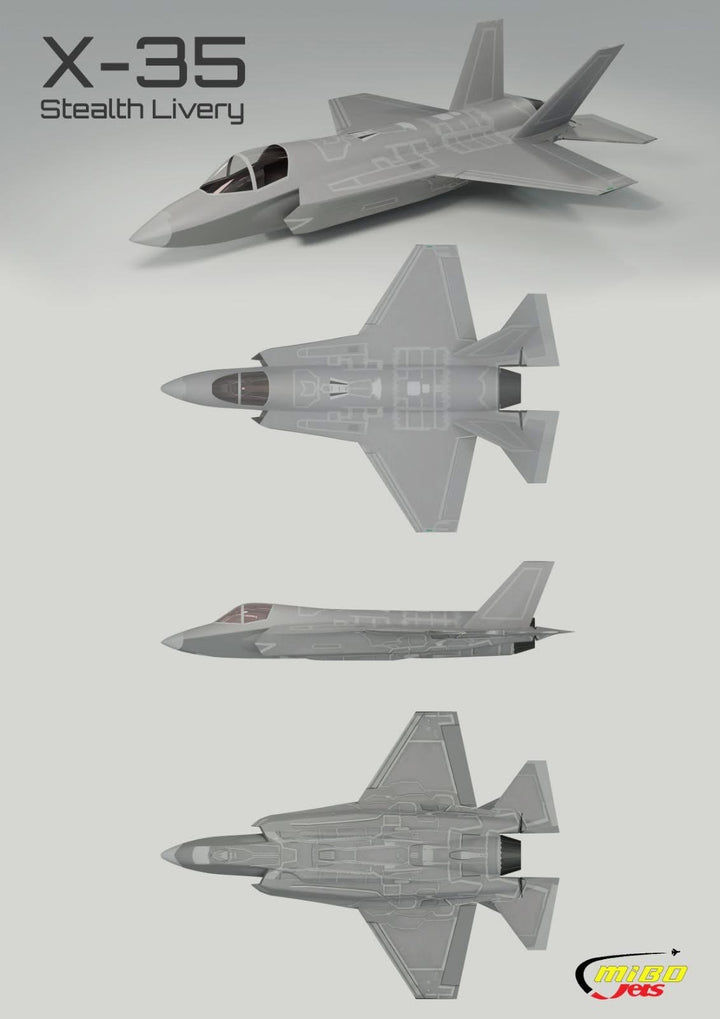 Mibo Jets - X-35 - Stealth Grey - PNP