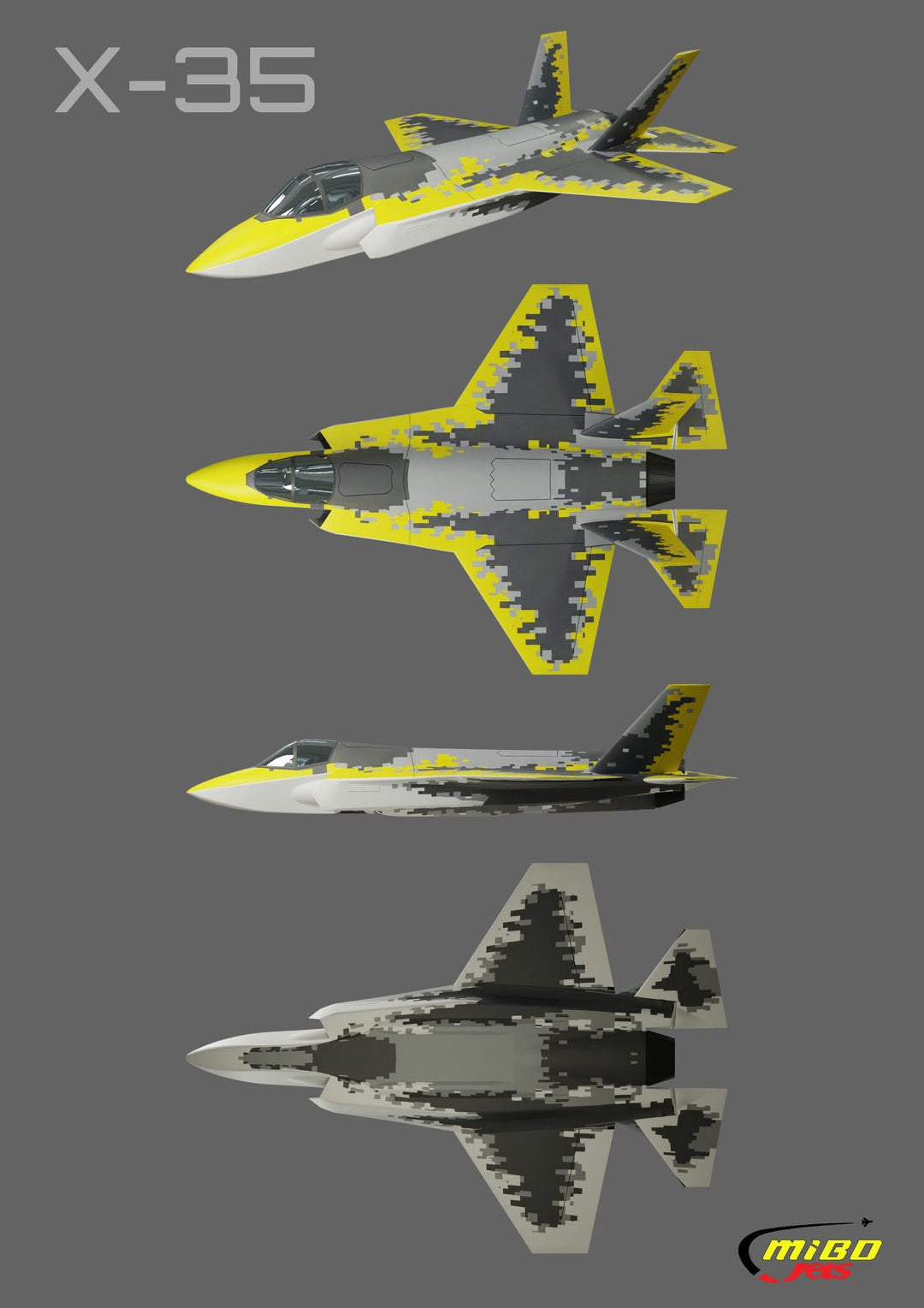 Mibo Jets - X-35 - Signal Digital Camo - PNP