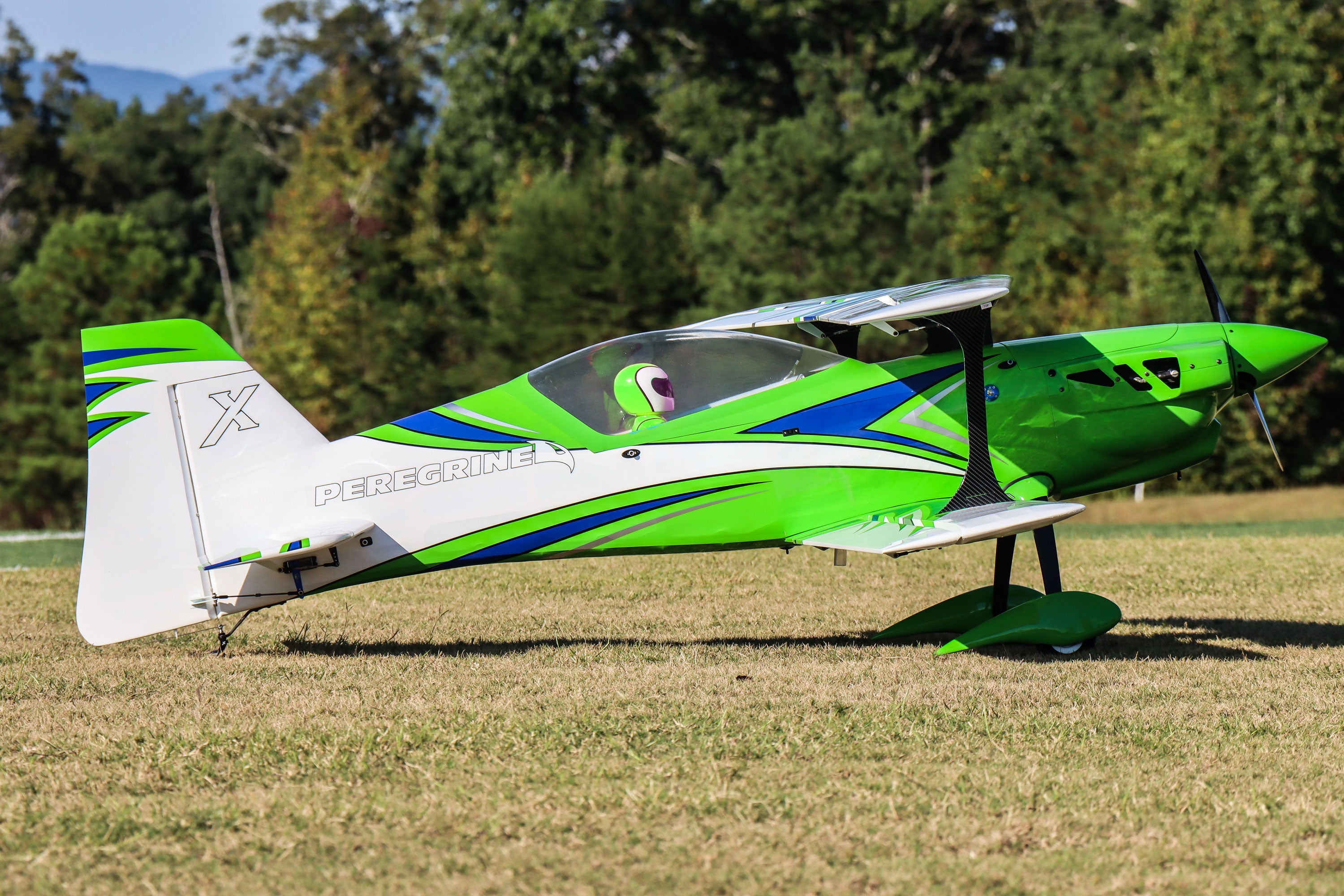 EF - 70CC Peregrine Biplane - Green/White – Extreme Flight