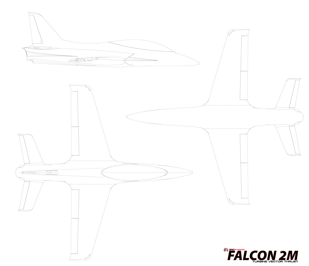 Skywing - 2.1m Falcon Jet - ARF - CUSTOM SCHEME