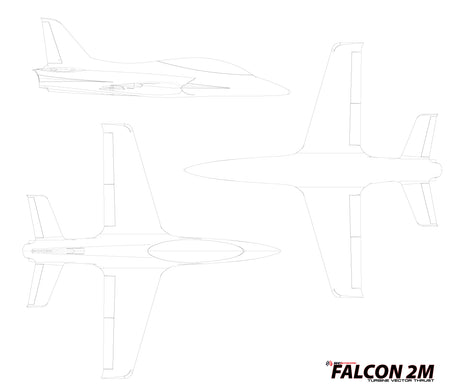 SW - 2.8m Falcon Jet - ARF - CUSTOM SCHEME