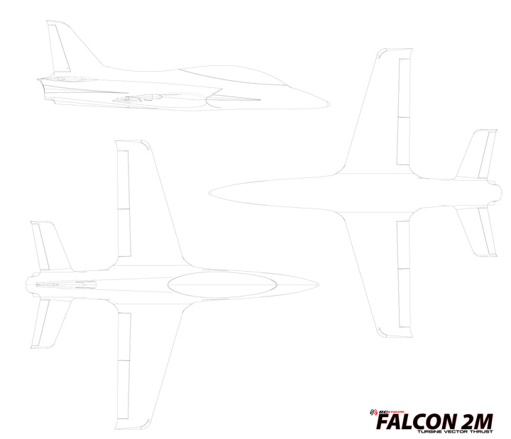 SW - 1.8m Falcon Jet - ARF - CUSTOM SCHEME