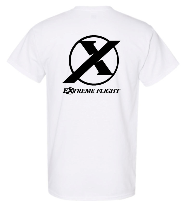 Extreme Flight X Shirt - WHITE (Black LOGO)