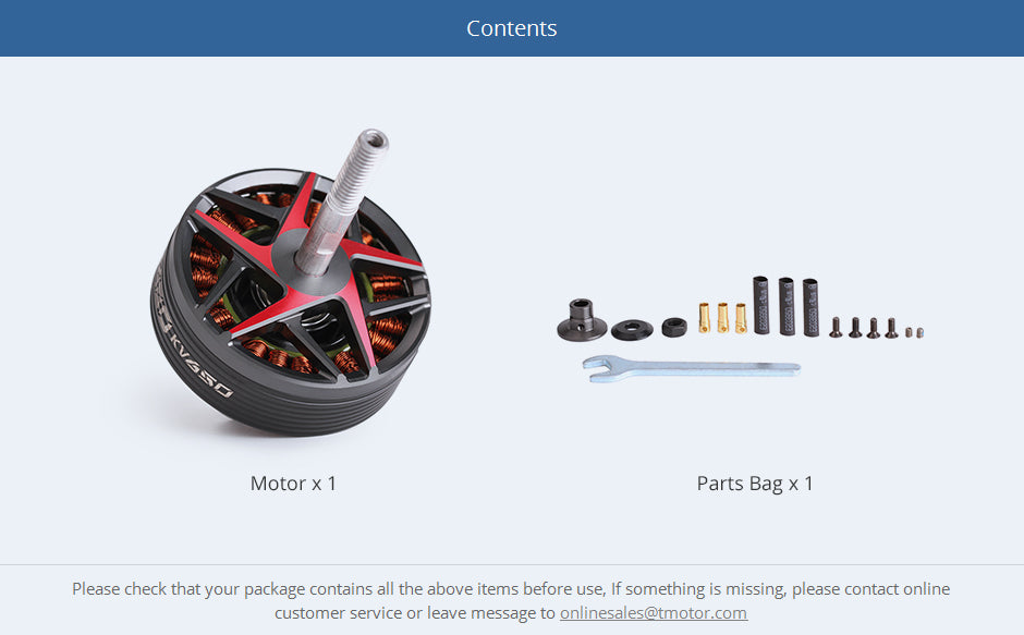 T-Motor AM480 600KV Brushless Motor (6S) - MOTOR ONLY