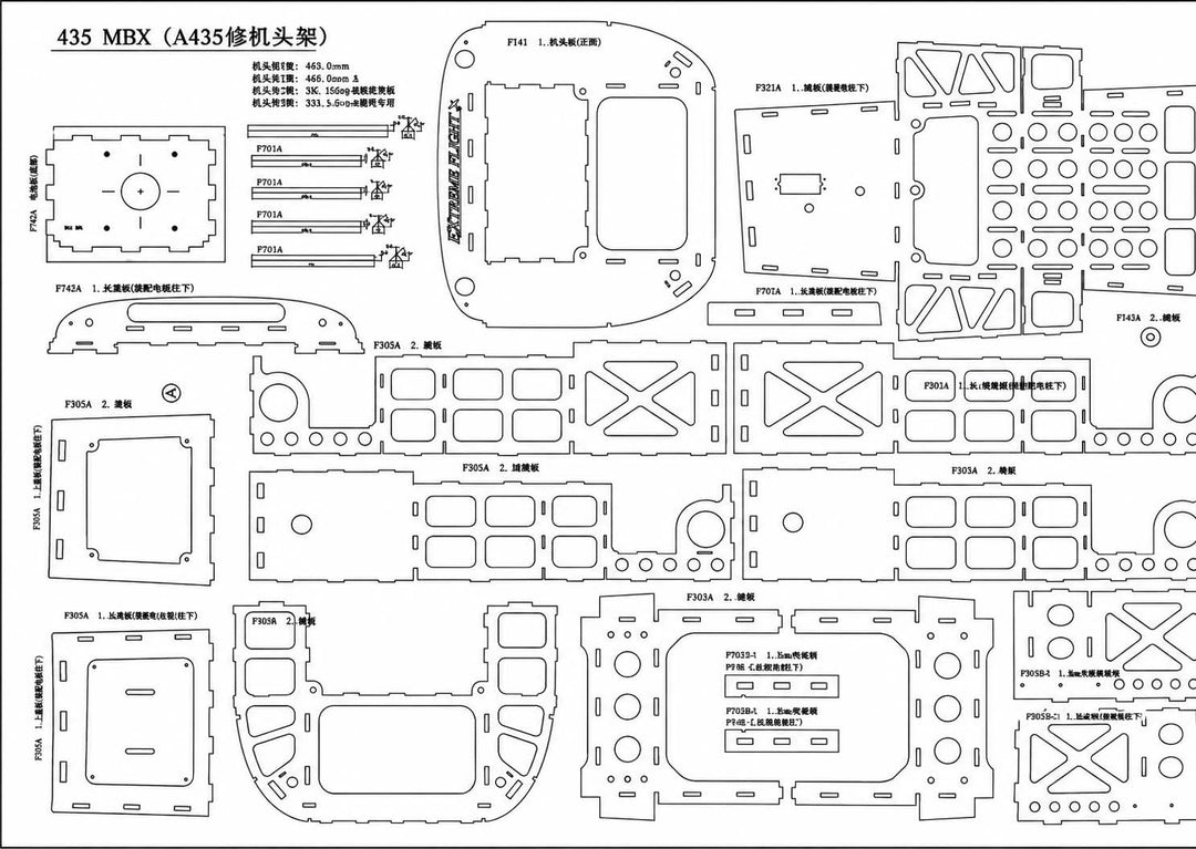 104" Edge 540T - Motor Box Kit