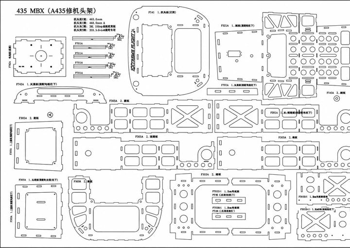 104" Edge 540T - Motor Box Kit