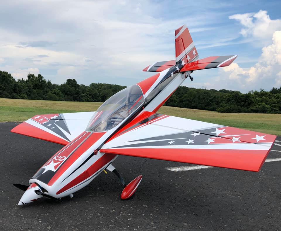 78" Extra 300 Pilot's Right Wing- White/Red/Black