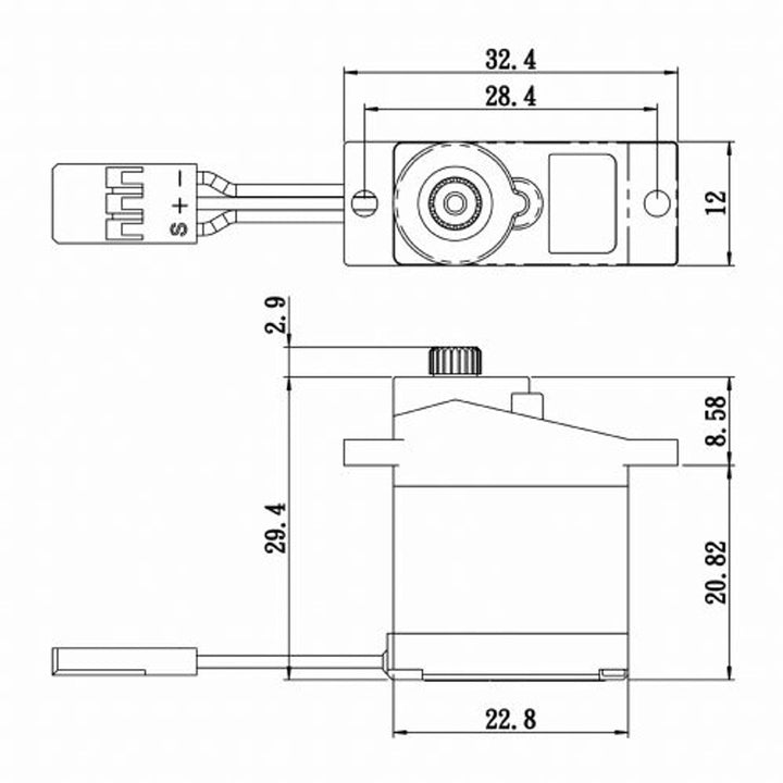 SAVOX- SH-0255MGP Digital Metal Gear Micro Servo