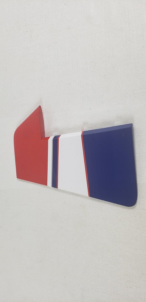 64" MXS V2 Rudder w/control horns - Red