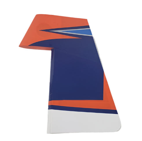 60" Extra 300-EXP V2 Rudder w/ control horn- Orange/Blue