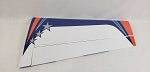 85" Extra 300-EXP Pilot's Right Wing w/ control horn- Orange/Blue