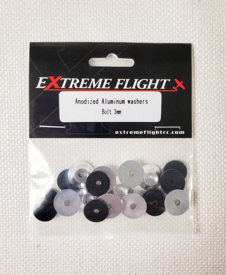 Silver Anodized Washer set 3.0MM