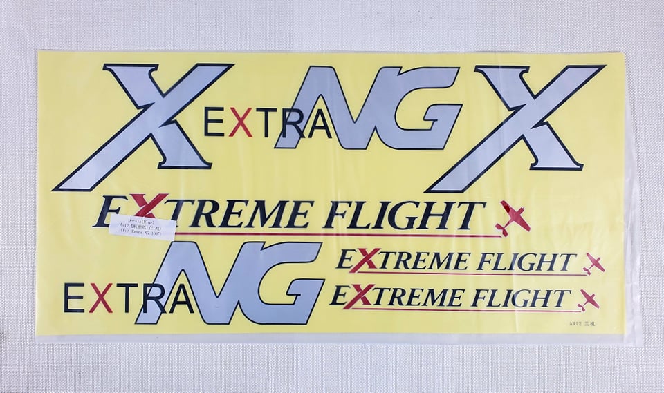 104" Extra NG  Decal Sheet - Blue/Silver