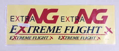104" Extra NG  Decal Sheet - Red/Silver