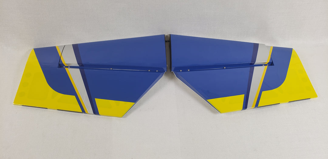 85" Edge 540T Stab/Elevator Set w/ control horns- Blue/Yellow