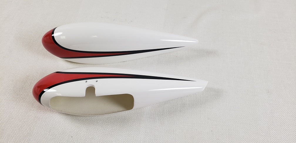 60" Edge 540T-EXP V2  Wheel Pants- White/Red