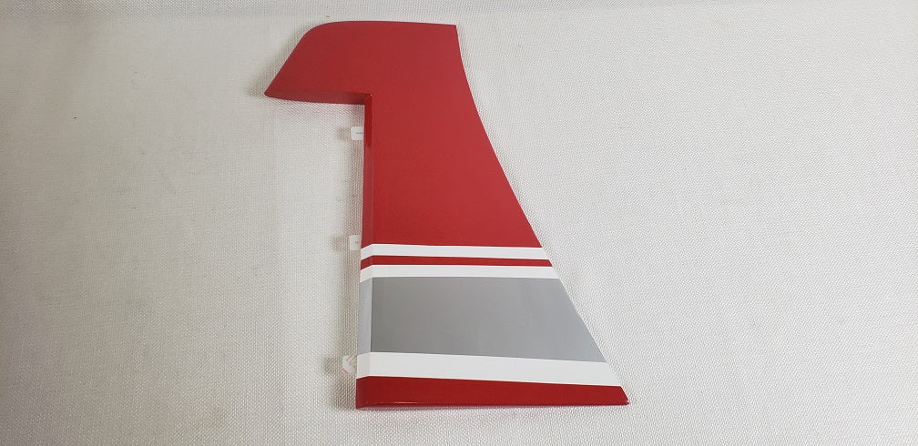 60" GB1 Gamebird Rudder w/ control horn- Red/White