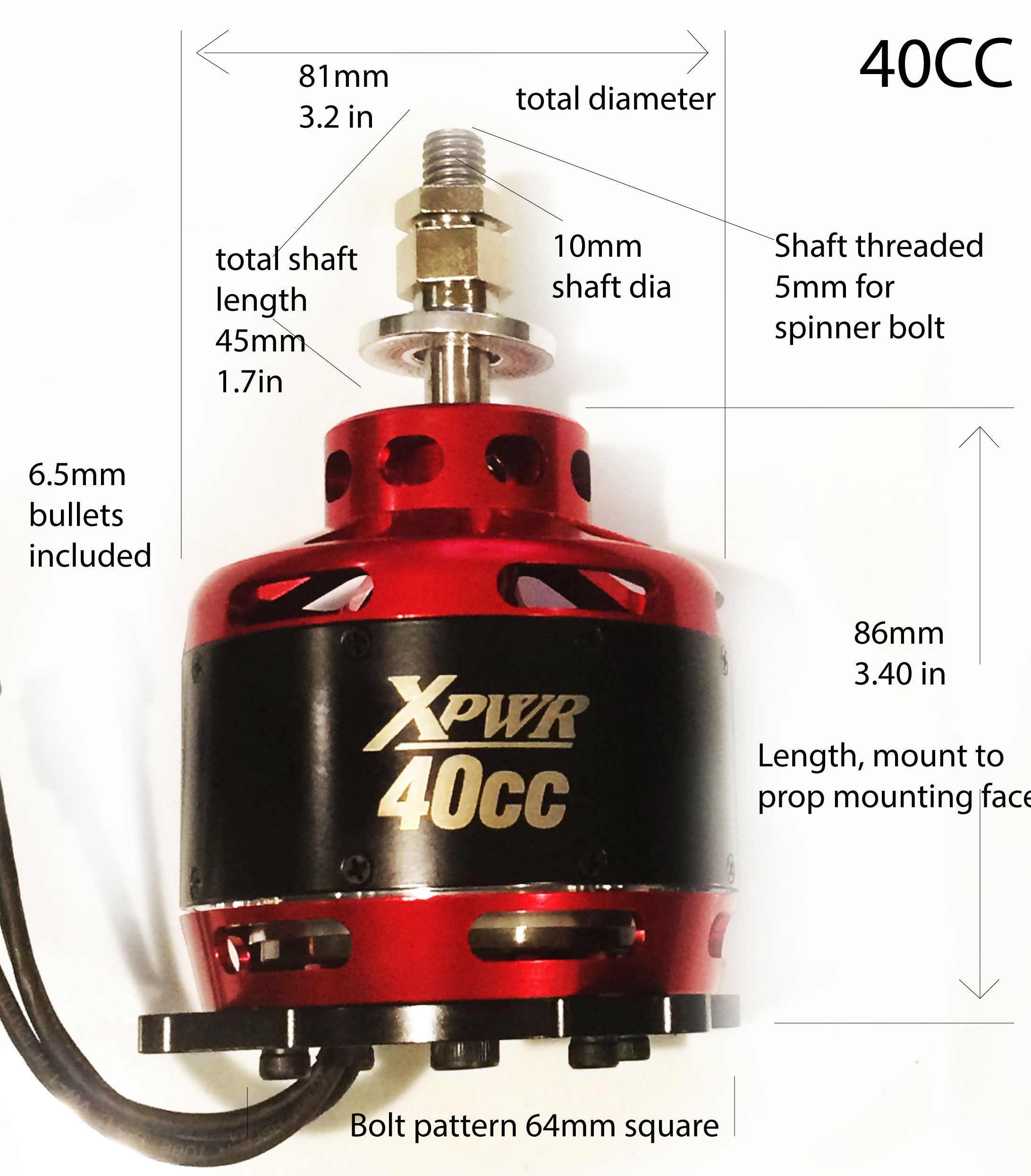 Xpwr 40CC Motor – Extreme Flight