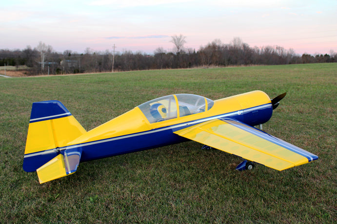 EF - 110" Yak 54 V2 - Yellow/Dark Blue