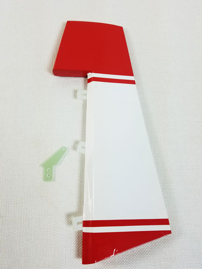 65" Turbo Duster Rudder-Red/White