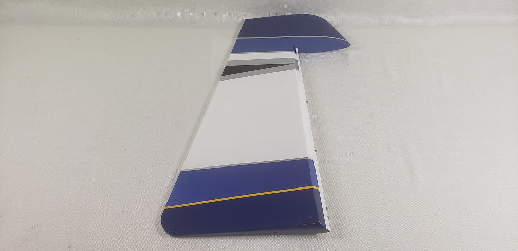 104" Extra NG  Rudder w/ control horns - Blue/Silver